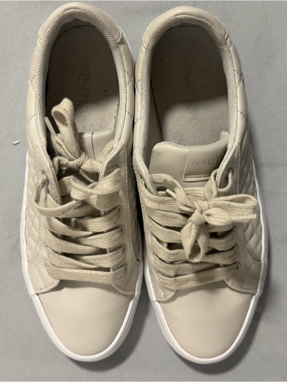 Nautica White Casual Canvas Sneakers - Picture 4 of 5